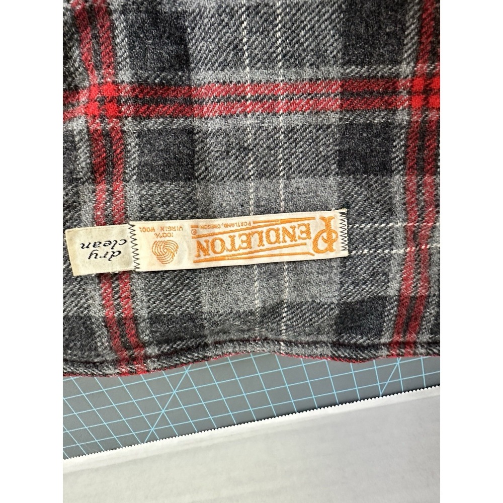 Vtg 50s Pendleton Women's 49er Wool Scarf Rockabilly Plaid Medium